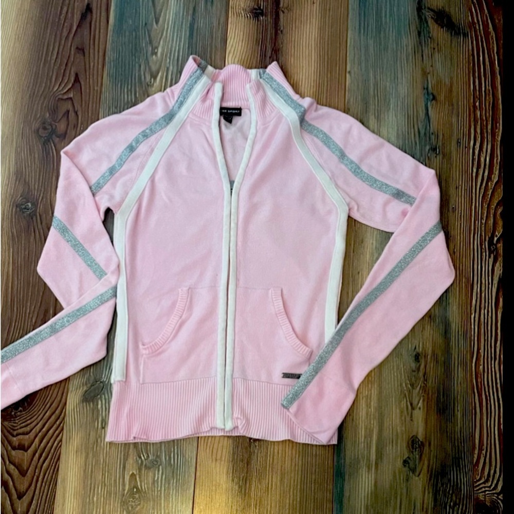 Bebe Sport zip front sweater